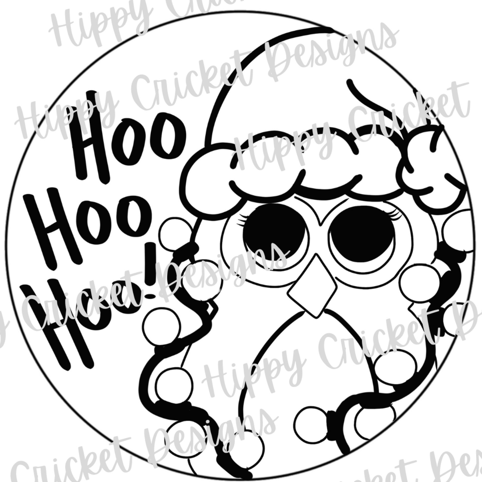 Christmas owl template hippy cricket designs